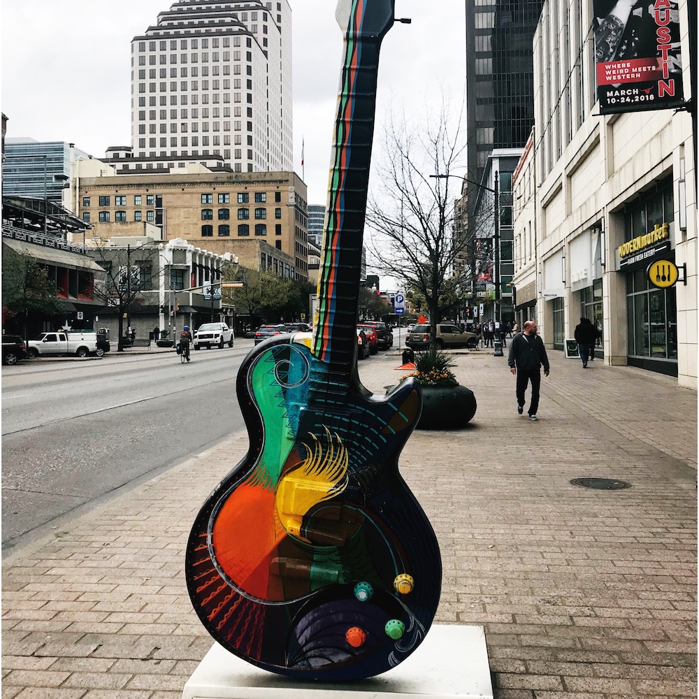 Street Art Austin - Gibson Guitartown