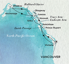 Cruise Alaska Map