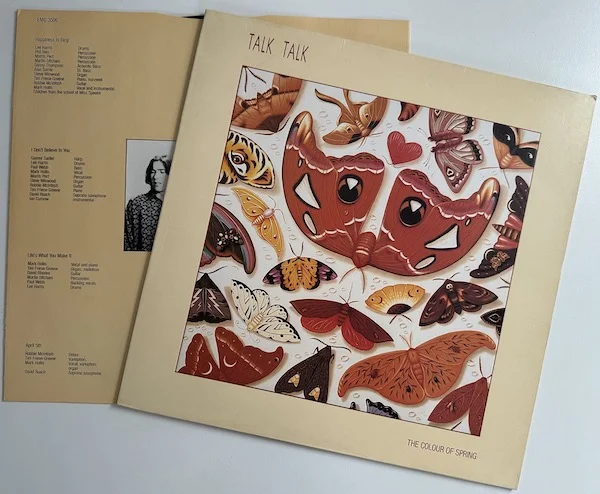 Talk Talk Colour of Spring Vinyl Cover and Inside sleeve on a blank background