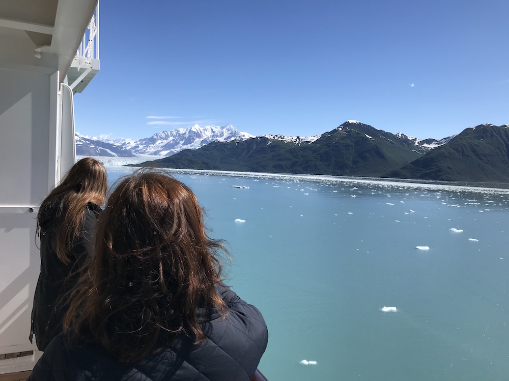 Glacier watching on board Crystal Symphony in Alaska 