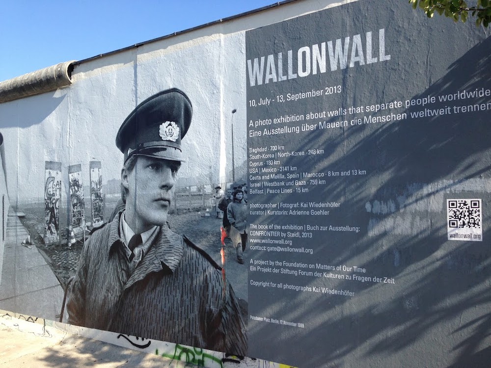 A photograph of the Berlin Wall East Side Gallery near Hansa Studio