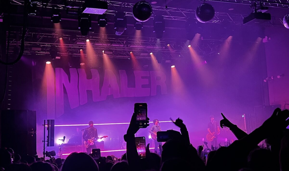 Inhaler on stage at the LCR, UEA Norwich. 20th February 2023