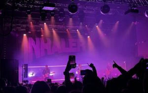 Inhaler on stage at the LCR, UEA Norwich. 20th February 2023