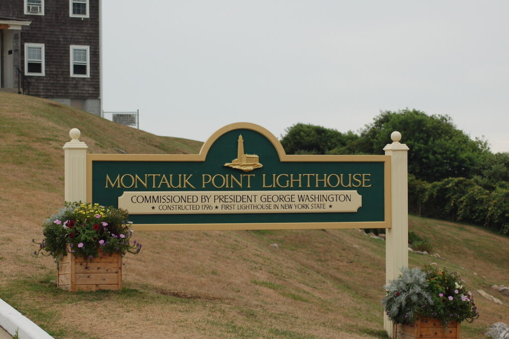 Montauk Point Lighthouse Sign