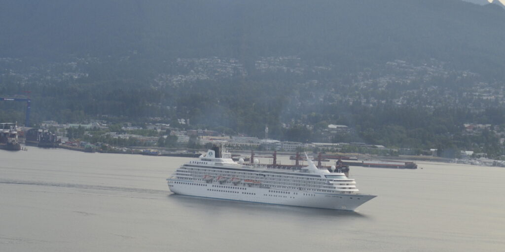 Crystal Symphony Sailing into Vancouver 2018