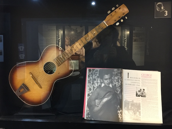 A replica of George Harrison's first guitar