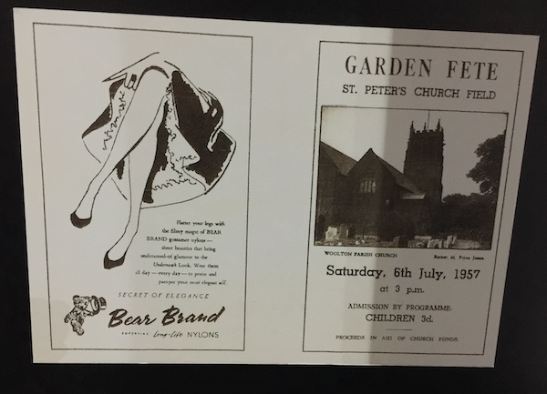 An advertisement for the Garden Fete where John and Paul Met