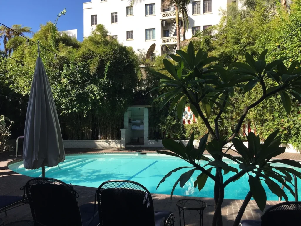 Poolside at chateau Marmont 2016