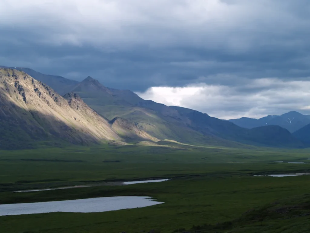Storm clouds looming over the Killik River Valley in Alaska