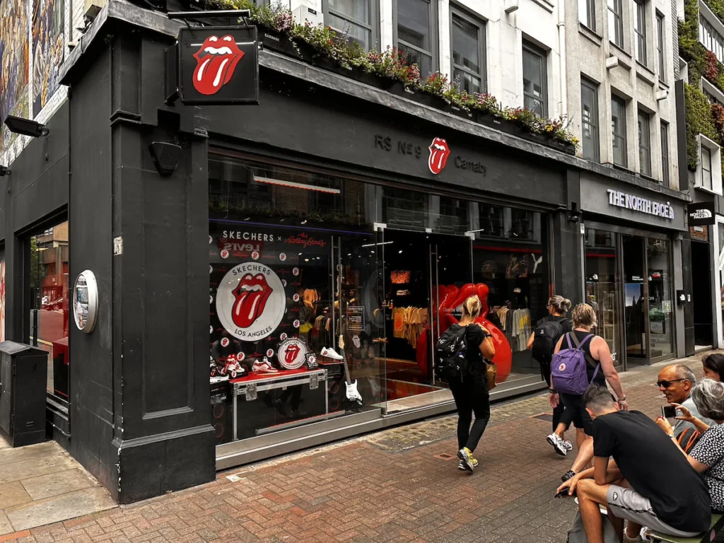 Rolling Stones RS9 Shopfront in London's Carnaby Street