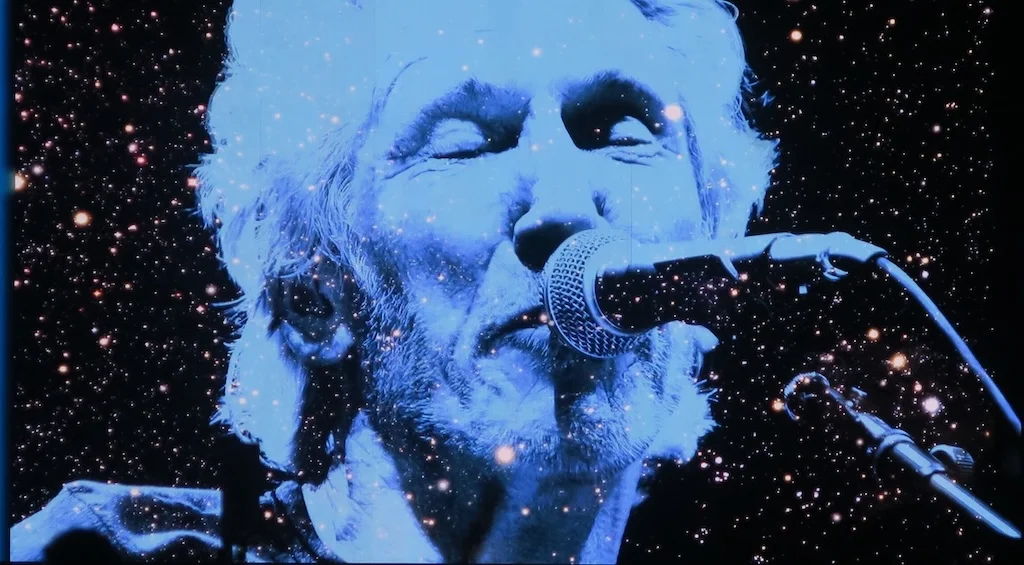 Roger Waters in blue from Desert Trip 2016