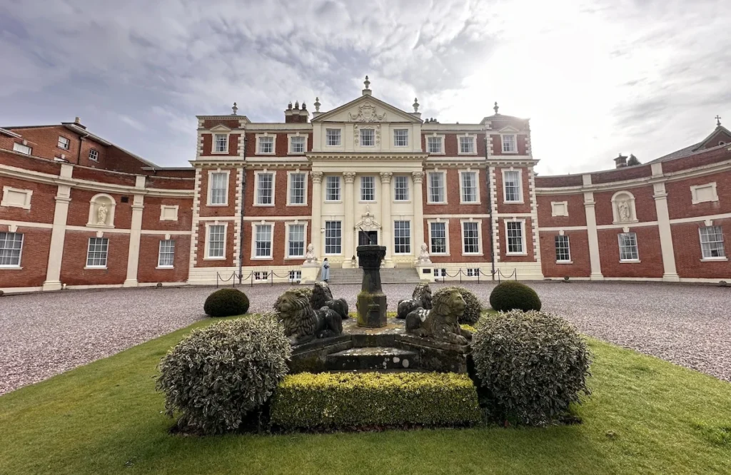 The outside of Hawkstone Hall Hotel in Shrewsbury