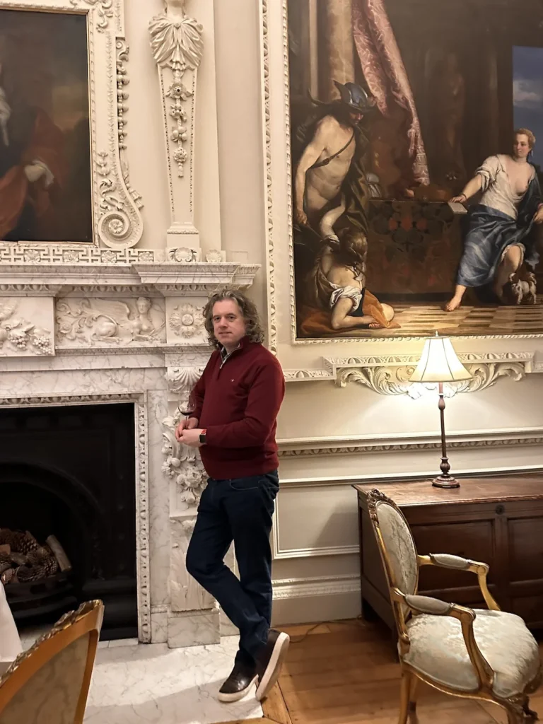 Jay in the Saloon Dining Room Hawkstone Hall Hotel 1