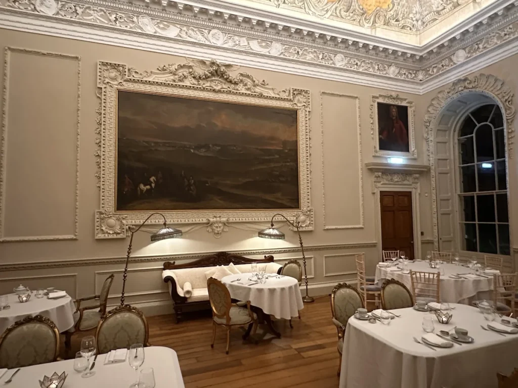 The Saloon Dining Room at Hawkstone Hall April 2024