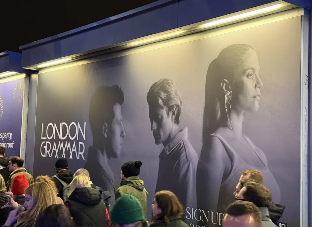 London Grammar Concert Billboard - London O2