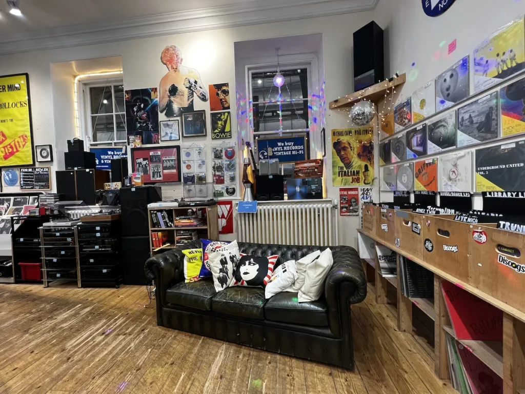 The cool interior of Resolution Records Bath