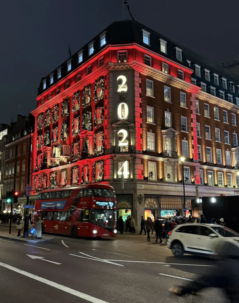 Fortnum and Mason Christmas Lights 2024