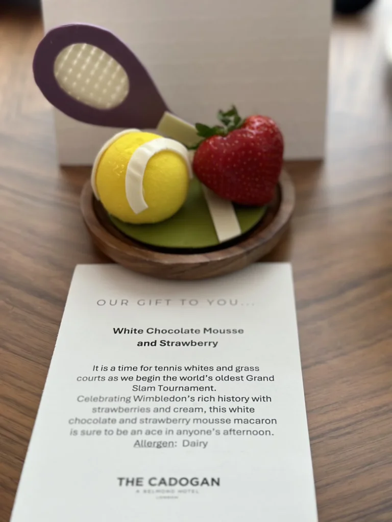 An Ace Sweet Treat for Wimbledon from the Cadogan Hotel