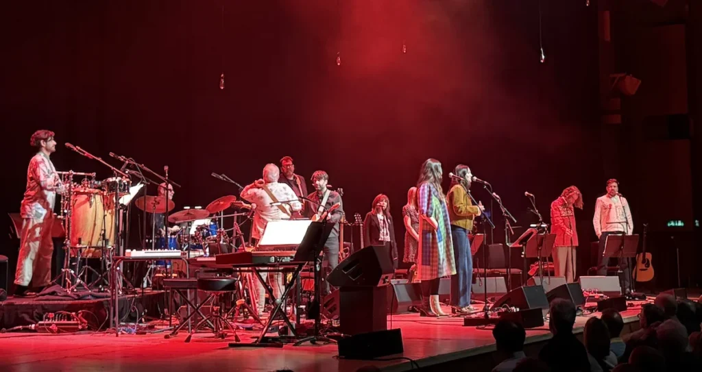 The Supergroup on stage at the Barbican to perform the songs of David Crosby