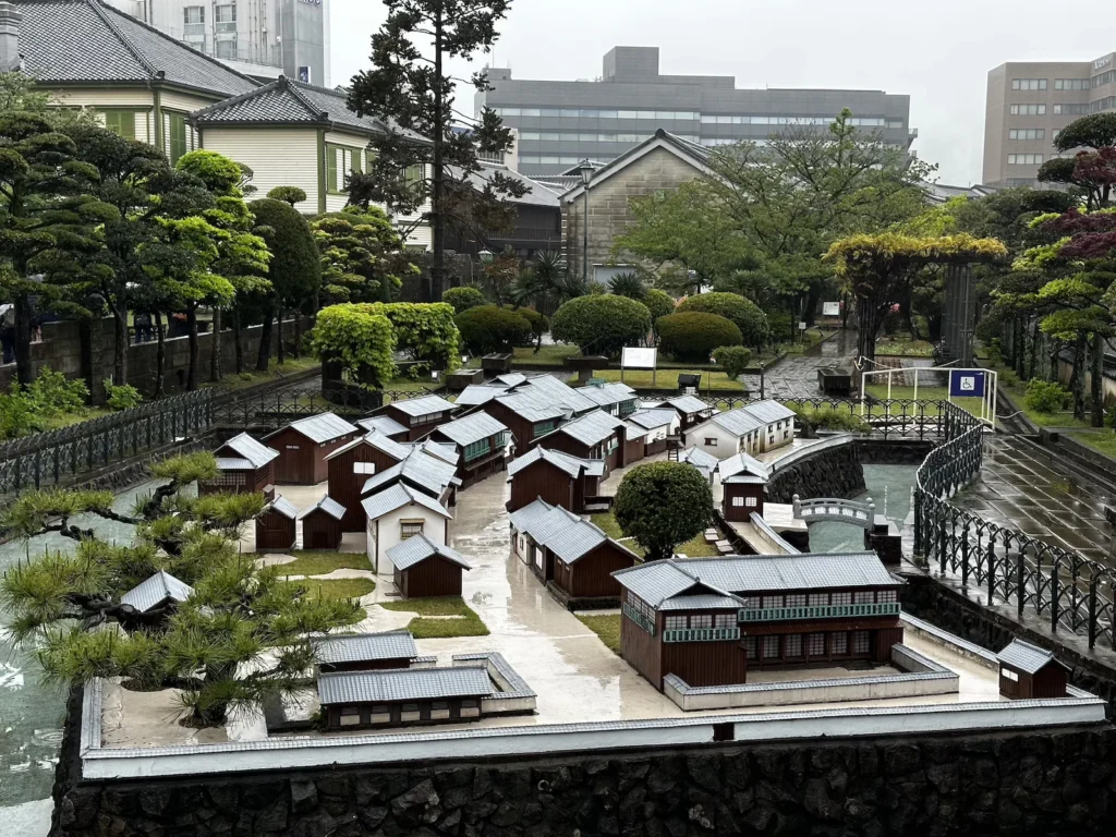 A scale model of Dejima, the historic Dutch trading post in Nagasaki ©Wine, Travel & Song