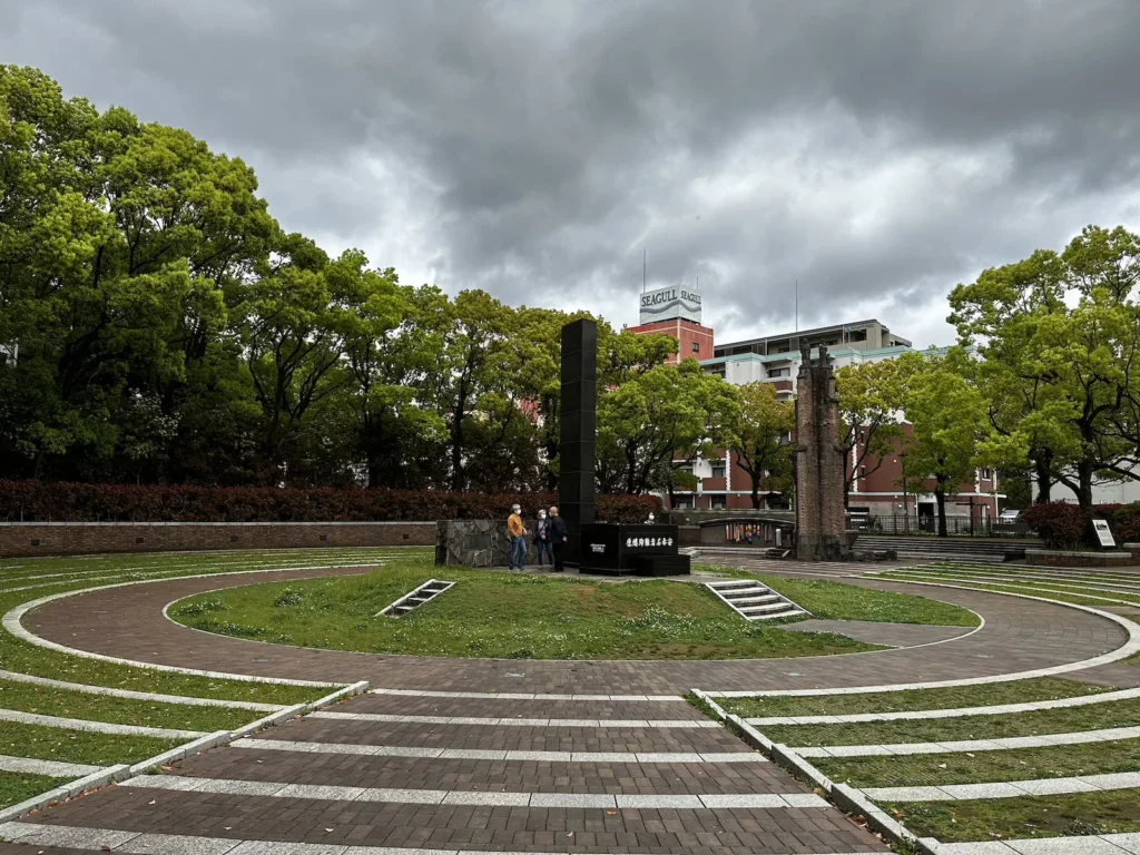 Nagasaki Hypocentre Park, a solemn site commemorating the atomic bombing ©Wine, Travel & Song